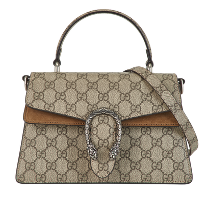 Dionysus Top Handle, £1,300, Handbags, Beige, Canvas, Front view